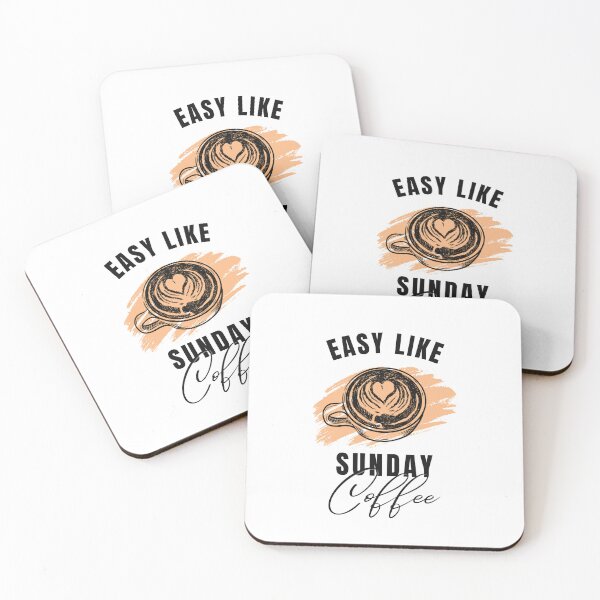 Item preview, easy like sunday coffee designed and sold by DoraHappy.