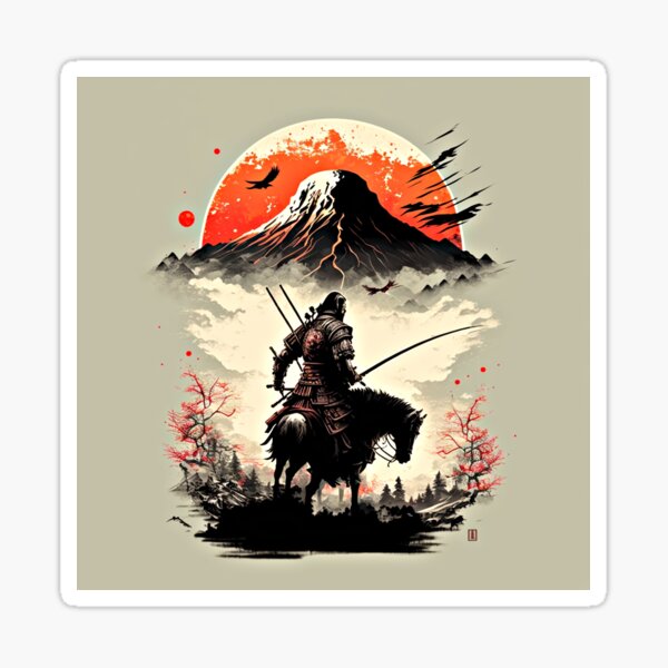 Aperçu de l'œuvre Samouraï à cheval créée et vendue par SenseOfAwe.