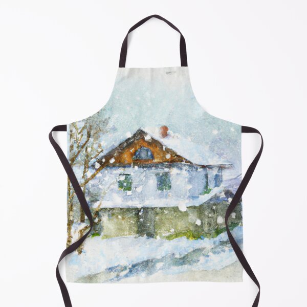 Item preview, Snowy Day Enid | Watercolor Painting designed and sold by Color-Me-Blue.