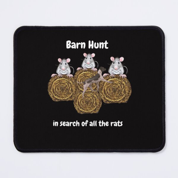Item preview, Funny Barn Hunt - in search of all the rats with an American Hairless Terrier designed and sold by Just4doglovers.