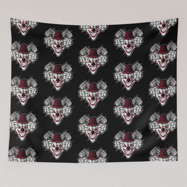 Item preview, Clown piston drawing illustration with scrible art designed and sold by KondeHipe.