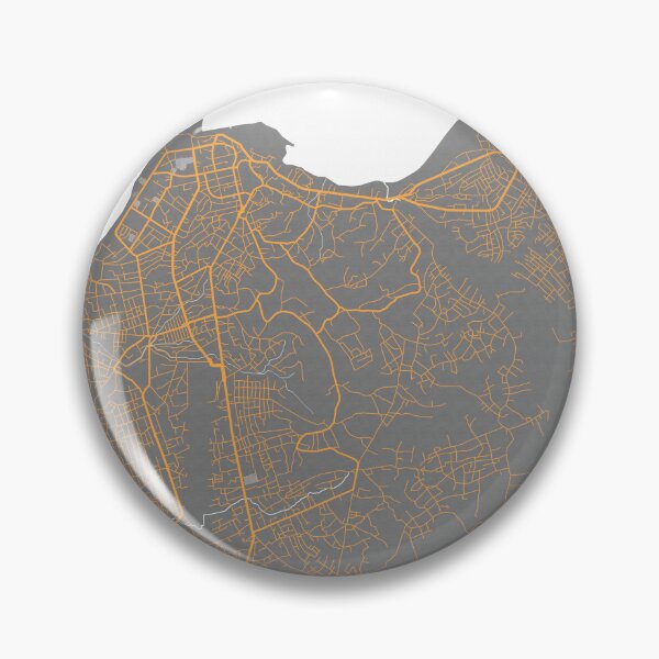 Item preview, Cabinda City Map of Angola - Bauhaus designed and sold by deMAP.