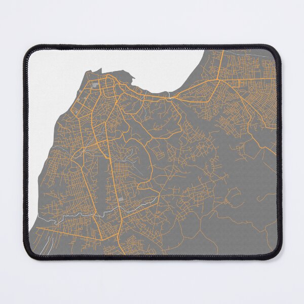 Item preview, Cabinda City Map of Angola - Bauhaus designed and sold by deMAP.