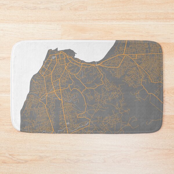 Item preview, Cabinda City Map of Angola - Bauhaus designed and sold by deMAP.