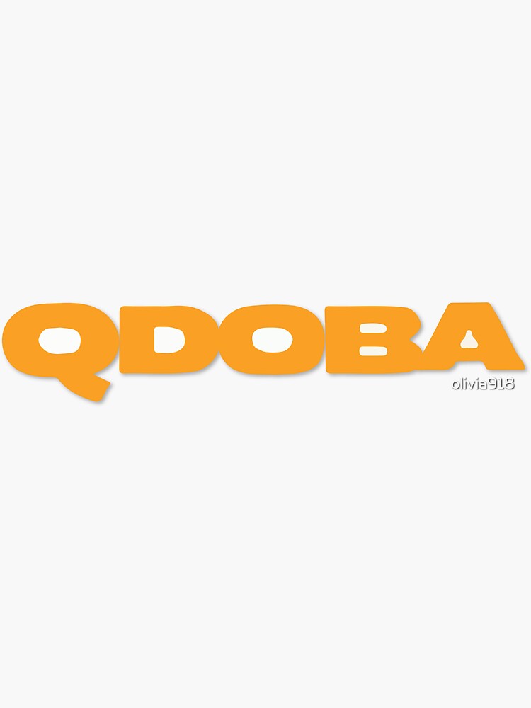 "Qdoba" Sticker for Sale by olivia918 | Redbubble