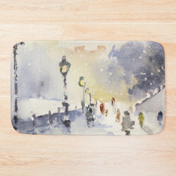 Item preview, Snowy Day Enid | Watercolor Painting designed and sold by Color-Me-Blue.