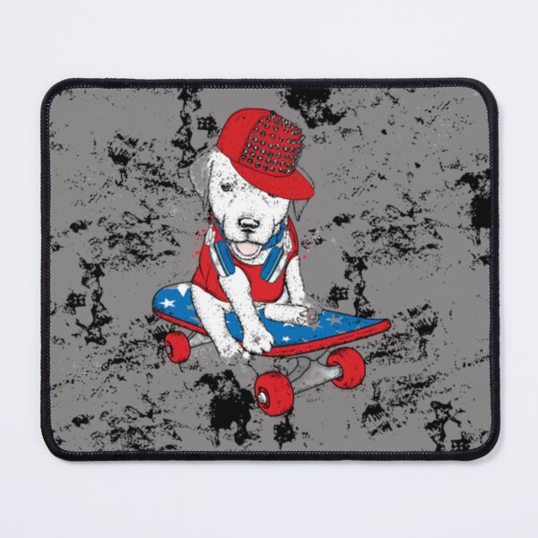 Item preview, dog skateboarding ,skateboard designed and sold by grickodd.