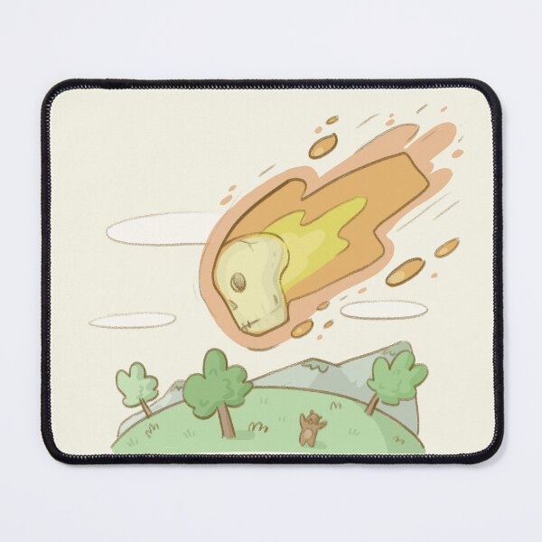 Item preview, Burning skull crashing into a planet designed and sold by Eulalie8.