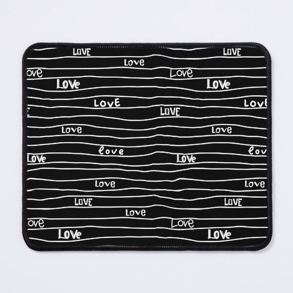 Item preview, Black and white striped love pattern designed and sold by Nanalamm.