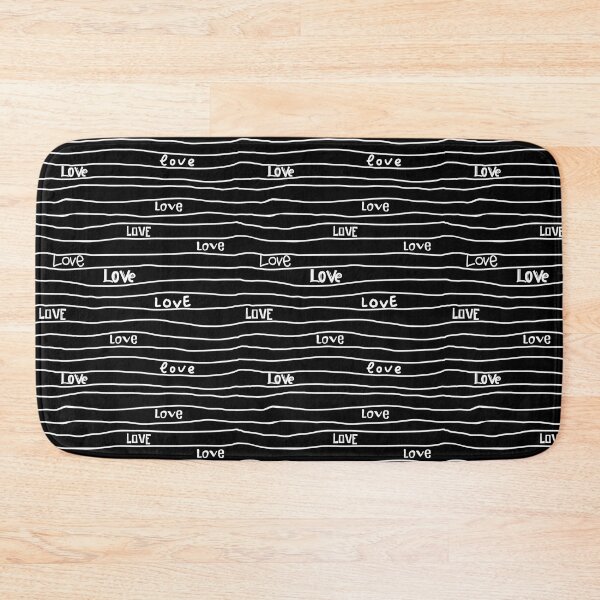 Item preview, Black and white striped love pattern designed and sold by Nanalamm.