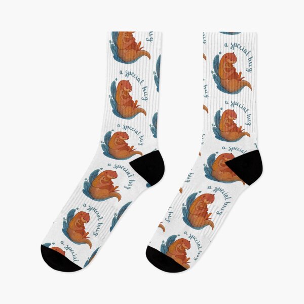 Item preview, A Special Hug - Cute Otter Family designed and sold by CreativNode.