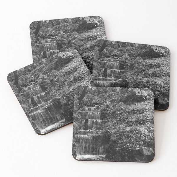 Item preview, Water Course Buncrana Donegal Ireland black and white designed and sold by eddiebarronshop.
