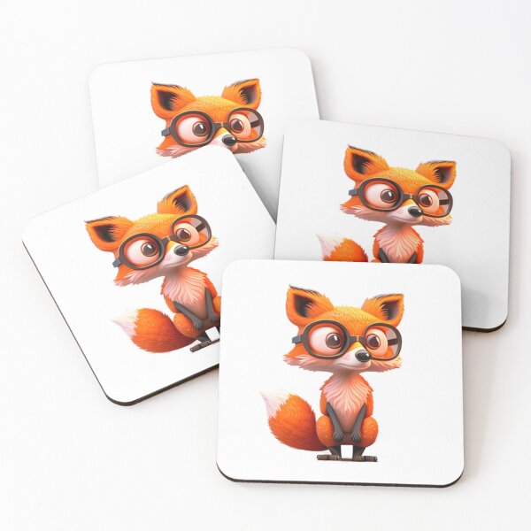 Item preview, Cute fox with glasses. designed and sold by OpenmindARTWORK.