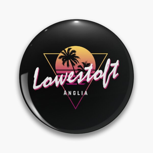Artikelvorschau, Lustiger 80er Retro Sonnenuntergang 'Lowestoft' Anglia entworfen und verkauft von dinosareforever.