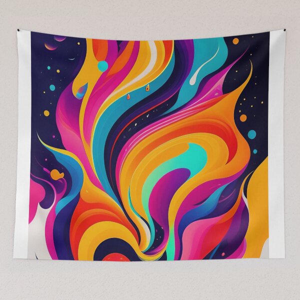 Item preview, Drip into Emotion: A Colorful Abstract Exploration Colorful abstract fluid patterns 2 designed and sold by vishalraifx.