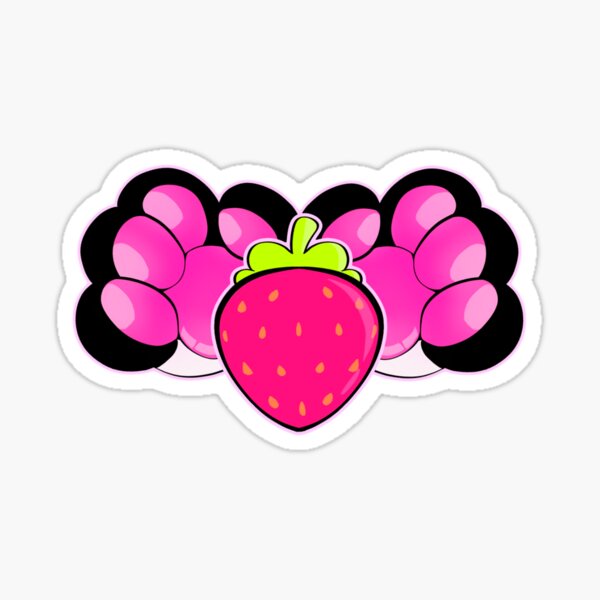 Item preview, Strawberry paws designed and sold by PoisonedFluff.