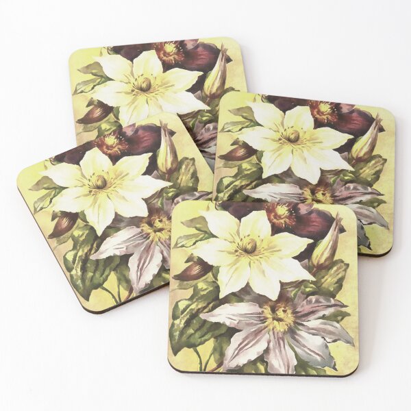 Item preview, Clematis Flower Growers Botanical Art designed and sold by taiche.