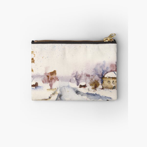 Item preview, Snowy Day Enid | Watercolor Painting designed and sold by Color-Me-Blue.
