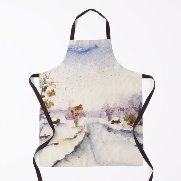 Item preview, Snowy Day Enid | Watercolor Painting designed and sold by Color-Me-Blue.