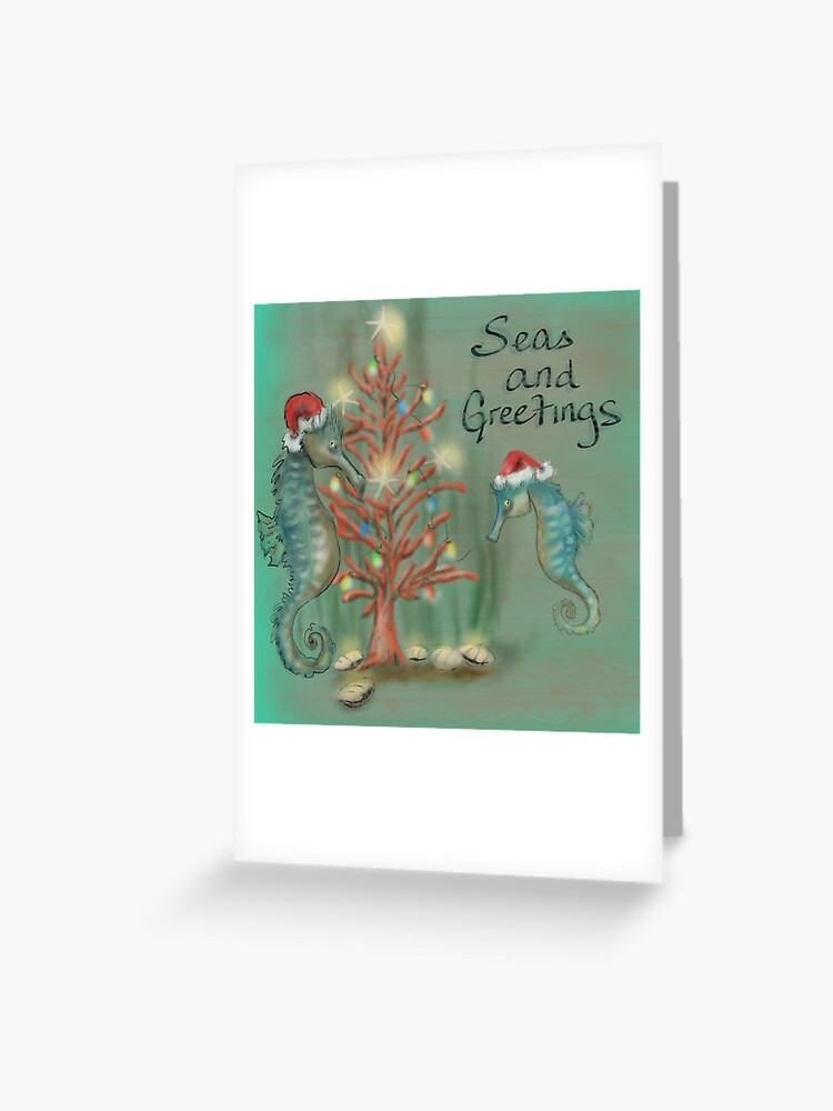 seas and greetings christmas card