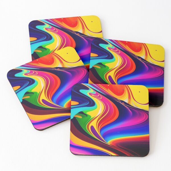 Item preview, Drip into Emotion: A Colorful Abstract Exploration Colorful abstract fluid patterns 6 designed and sold by vishalraifx.