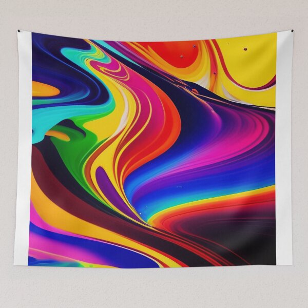 Item preview, Drip into Emotion: A Colorful Abstract Exploration Colorful abstract fluid patterns 6 designed and sold by vishalraifx.