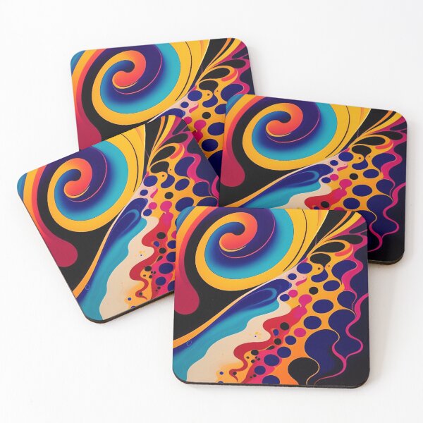 Item preview, Drip into Emotion: A Colorful Abstract Exploration Colorful abstract fluid patterns 7 designed and sold by vishalraifx.