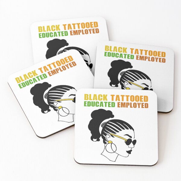 Item preview, Black Tattooed Educated Employed African American Heritage Gift designed and sold by TMelonShop.