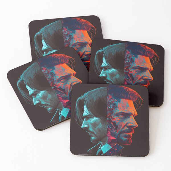Item preview, jhon wick vs solid snake designed and sold by steveykh.