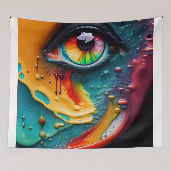 Item preview, Drip into Emotion: A Colorful Abstract Exploration Colorful abstract fluid patterns 10 designed and sold by vishalraifx.