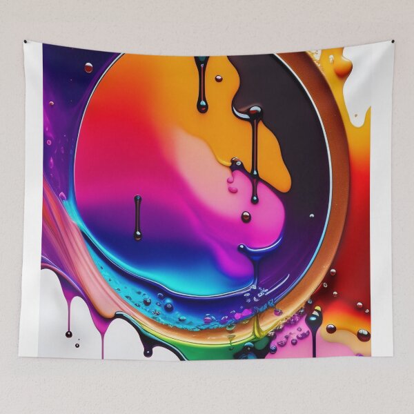 Item preview, Drip into Emotion: A Colorful Abstract Exploration Colorful abstract fluid patterns 11 designed and sold by vishalraifx.