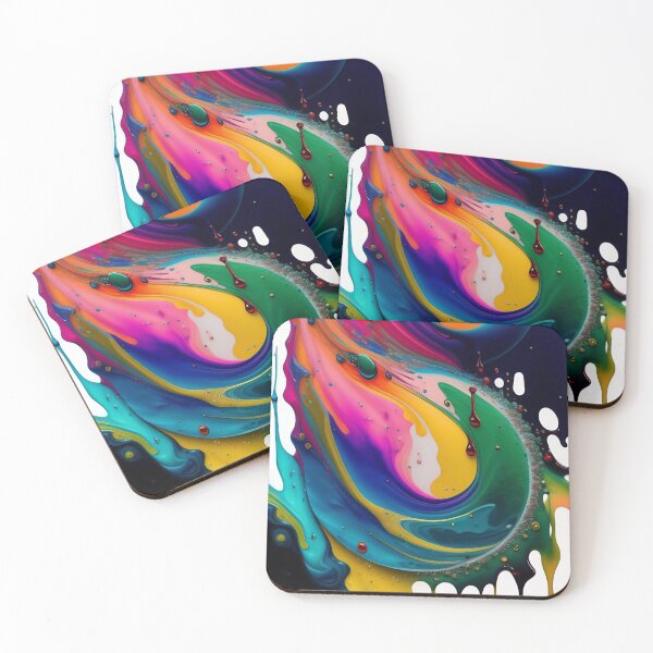 Item preview, Drip into Emotion: A Colorful Abstract Exploration Colorful abstract fluid patterns 12 designed and sold by vishalraifx.