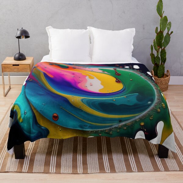 Item preview, Drip into Emotion: A Colorful Abstract Exploration Colorful abstract fluid patterns 12 designed and sold by vishalraifx.