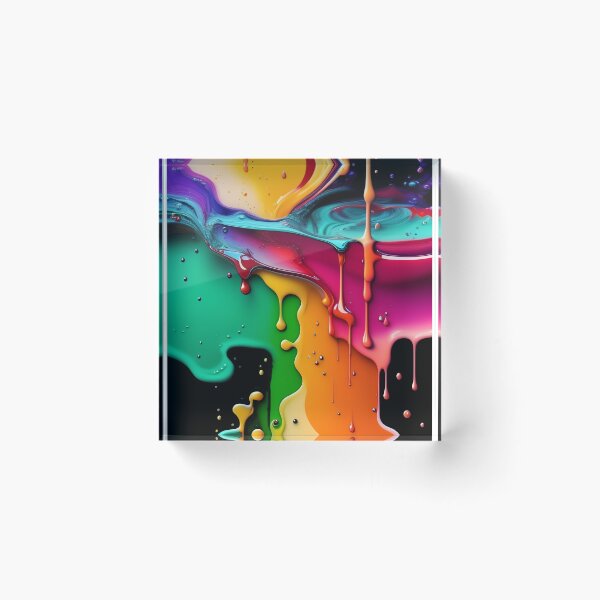 Item preview, Drip into Emotion: A Colorful Abstract Exploration Colorful abstract fluid patterns 13 designed and sold by vishalraifx.