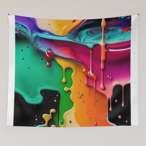 Item preview, Drip into Emotion: A Colorful Abstract Exploration Colorful abstract fluid patterns 13 designed and sold by vishalraifx.