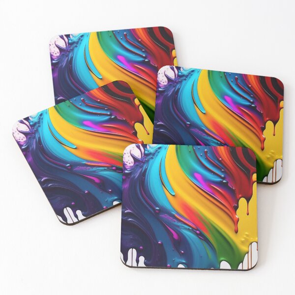 Item preview, Drip into Emotion: A Colorful Abstract Exploration Colorful abstract fluid patterns 14 designed and sold by vishalraifx.