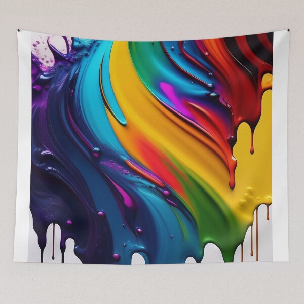 Item preview, Drip into Emotion: A Colorful Abstract Exploration Colorful abstract fluid patterns 14 designed and sold by vishalraifx.