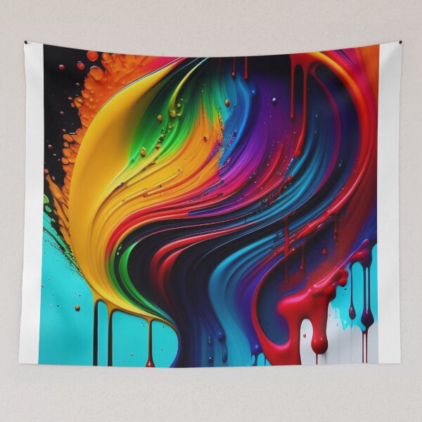 Item preview, Drip into Emotion: A Colorful Abstract Exploration Colorful abstract fluid patterns 15 designed and sold by vishalraifx.