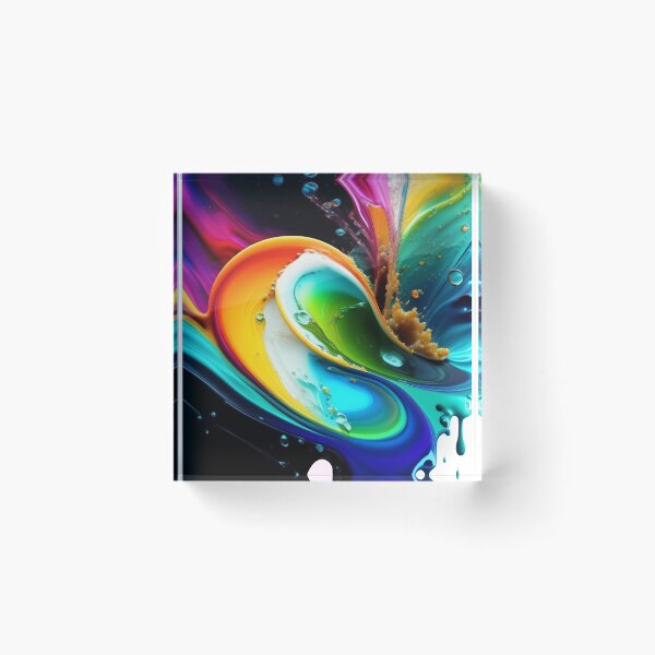 Item preview, Drip into Emotion: A Colorful Abstract Exploration Colorful abstract fluid patterns 16 designed and sold by vishalraifx.