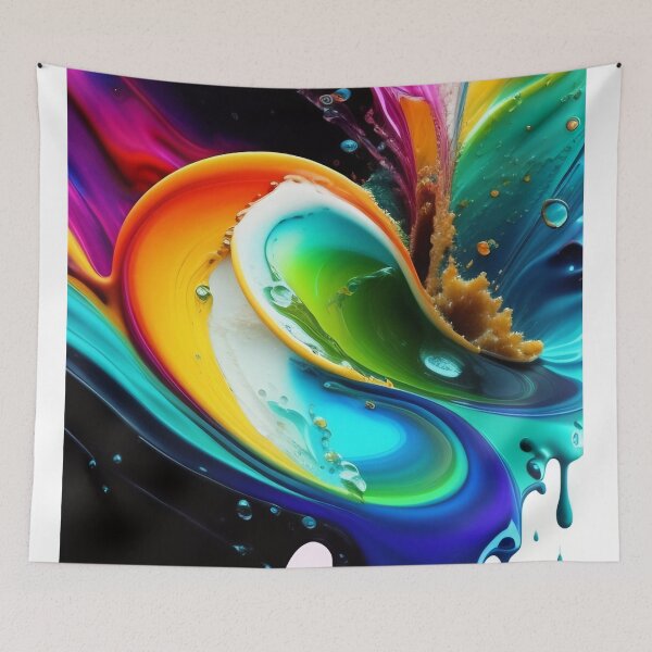 Item preview, Drip into Emotion: A Colorful Abstract Exploration Colorful abstract fluid patterns 16 designed and sold by vishalraifx.