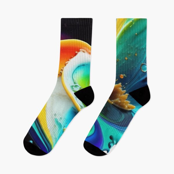 Item preview, Drip into Emotion: A Colorful Abstract Exploration Colorful abstract fluid patterns 16 designed and sold by vishalraifx.