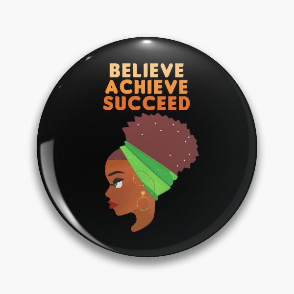Item preview, Believe Achieve Succeed African American Culture Black Month Gift designed and sold by TMelonShop.