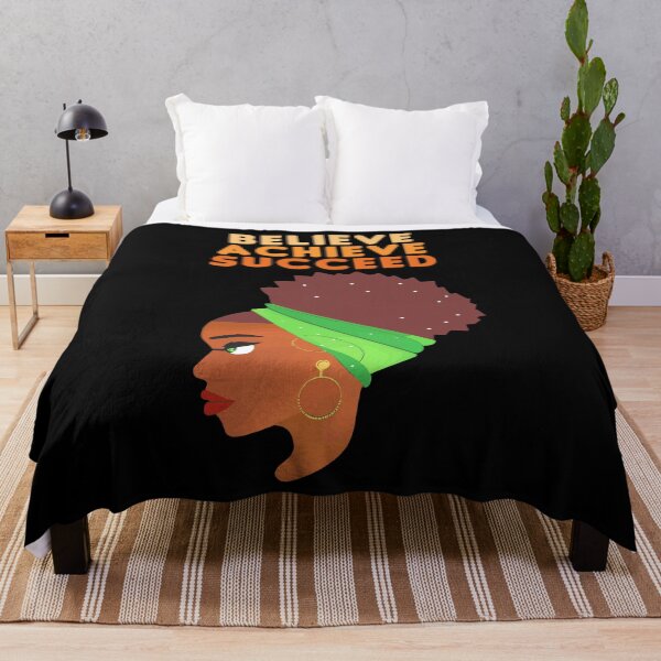 Item preview, Believe Achieve Succeed African American Culture Black Month Gift designed and sold by TMelonShop.