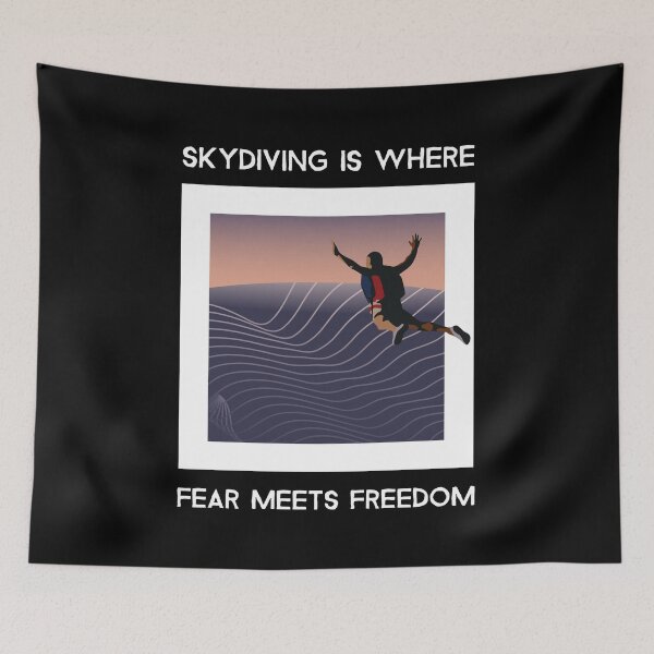 Item preview, Skydiving Is Where Fear Meets Freedom designed and sold by Fentier.