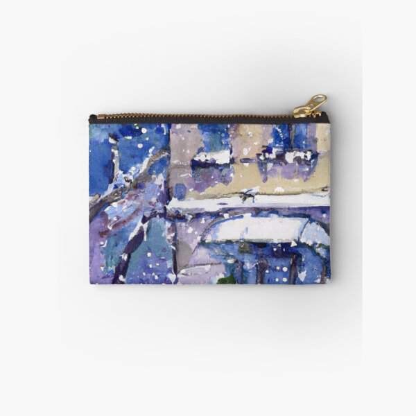 Item preview, Snowy Day Enid | Watercolor Painting designed and sold by Color-Me-Blue.