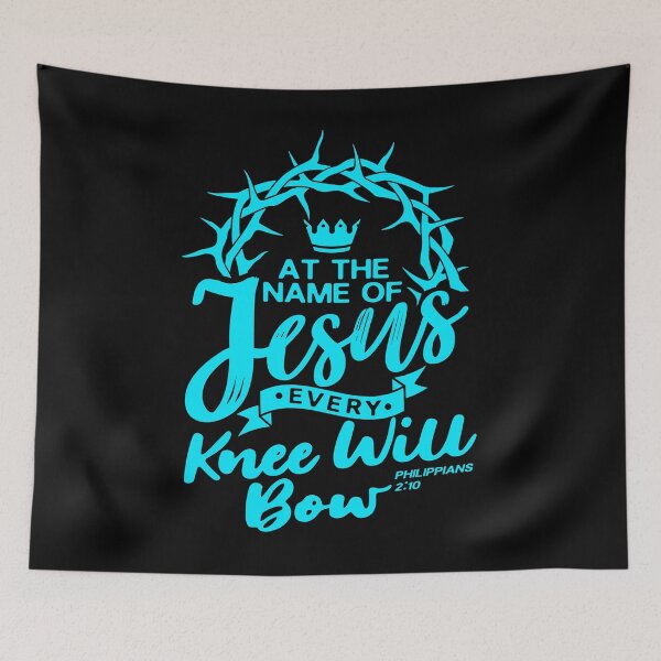 Item preview, At The Name Of Jesus EVERY KNEE WILL BOW - Philippians 2:10 designed and sold by plushism.