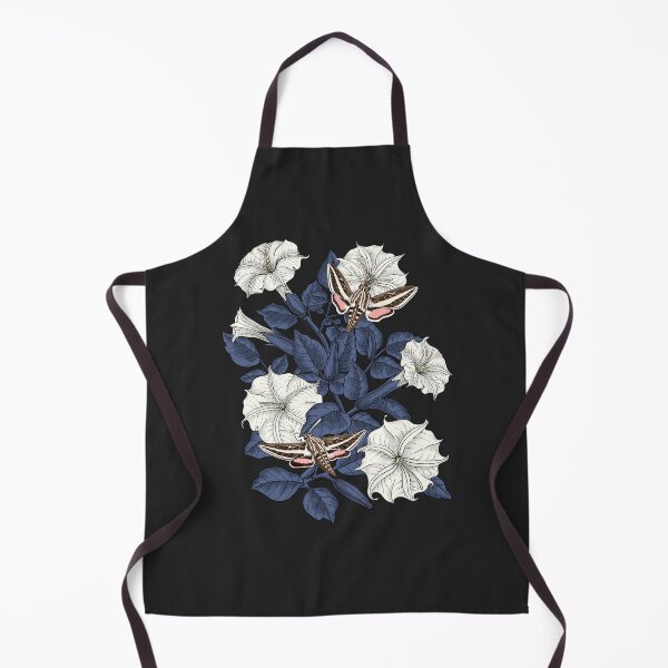 Item preview, Moonflowers and sphinx moths designed and sold by Katerina Mitkova Kirilova.