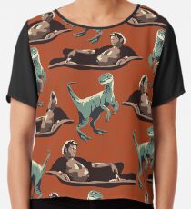 Jurassic Geniuses Chiffon Top