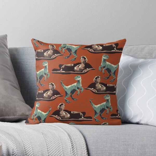 Jurassic Geniuses Throw Pillow