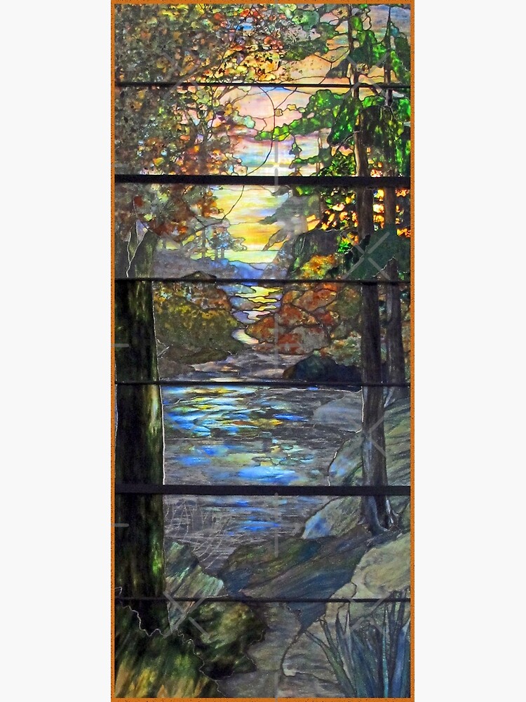 Louis Comfort Tiffany, Landscape with Waterfall Poster for Sale